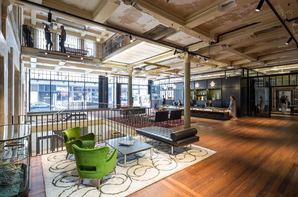 Squires and partners open plan interior with meeting space