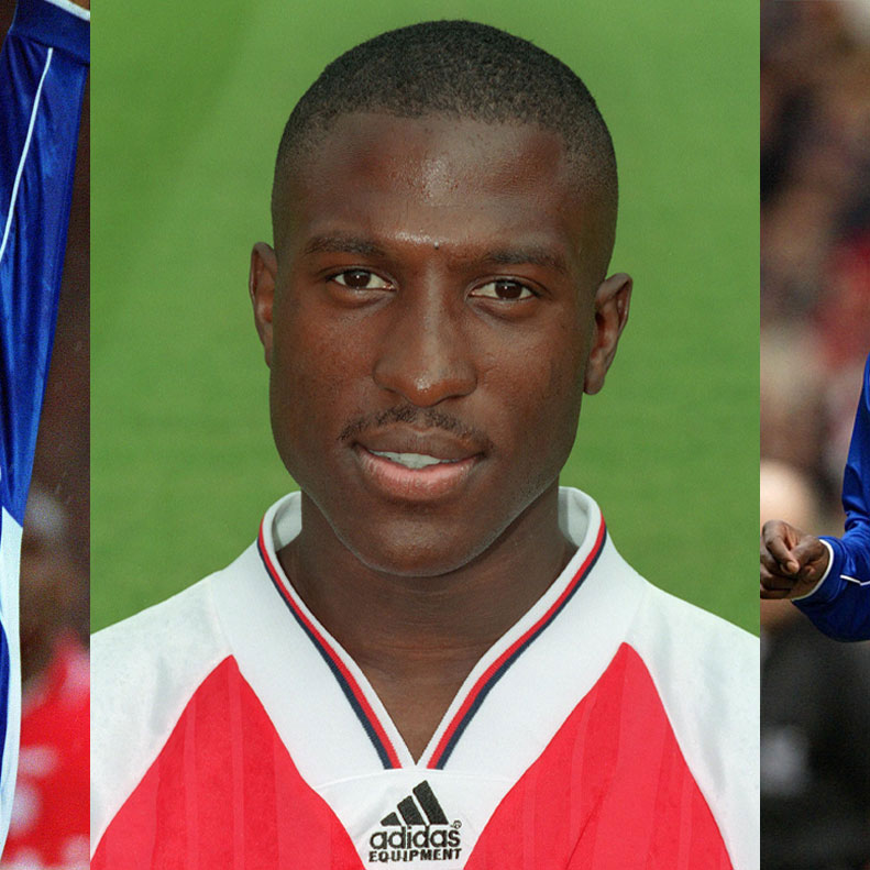 Images of Kevin Campbell at Arsenal FC and Everton FC