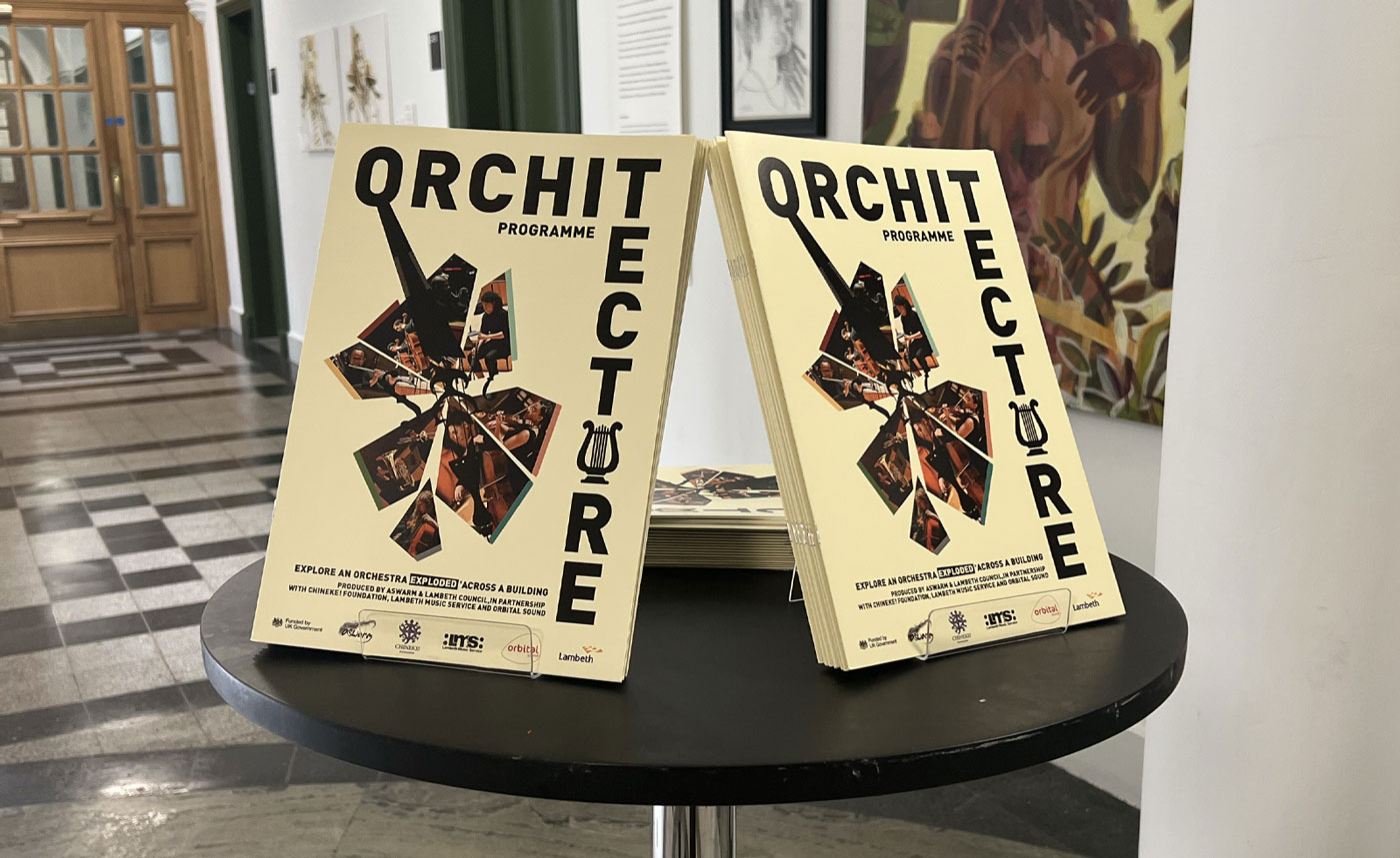 Picture of the brochure for Orchitecture event