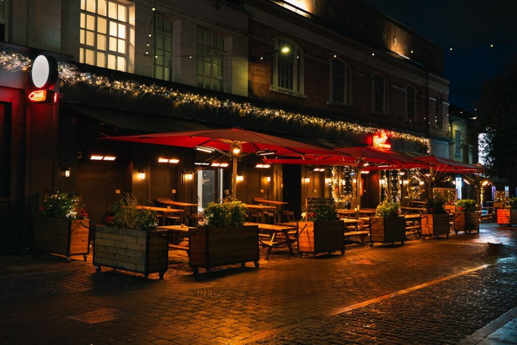 Rocket Leisure / Venn Street records – UKSPF funded parasol and heater upgrades