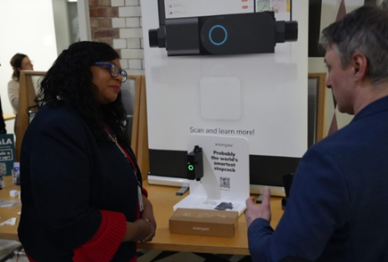Picture of Councillor Marcia Cameron at the Innovation Challenge Pitch Day event