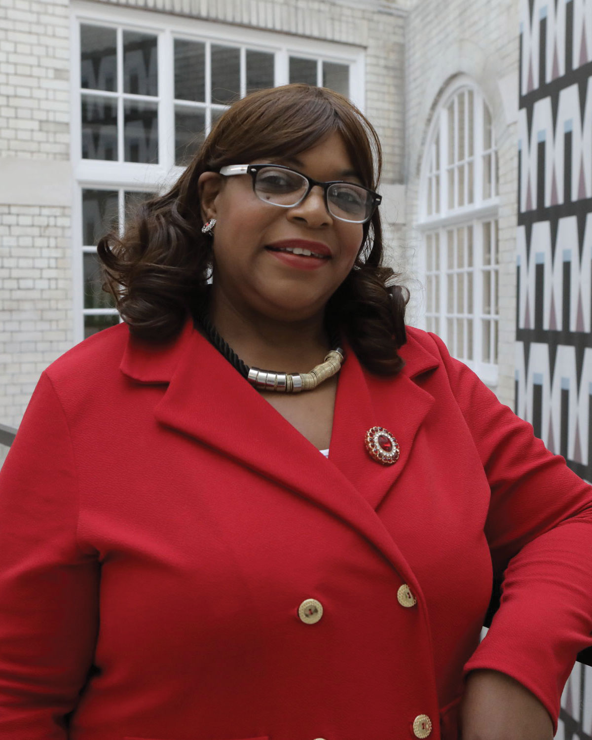 Councillor Marcia Cameron stands in Lambeth Town Hall